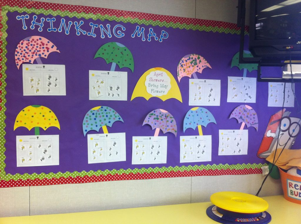 april showers bring may flowers bulletin board ideas