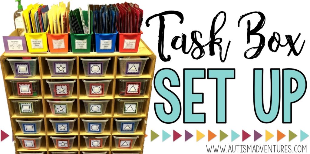 Task Boxes for SpEd or Autism - Ideas for High & Low Work