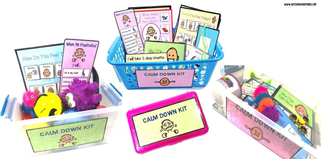 Calm Down Kits in the Classroom - Autism Adventures