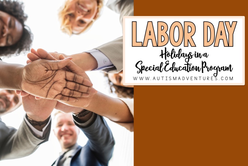 Labor Day celebrations in a special education classroom