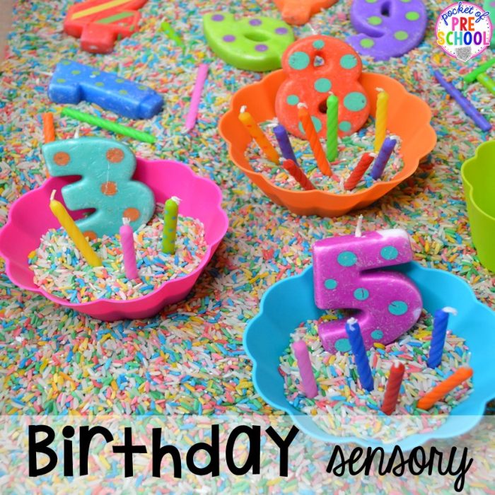 birthday sensory box for students with autism