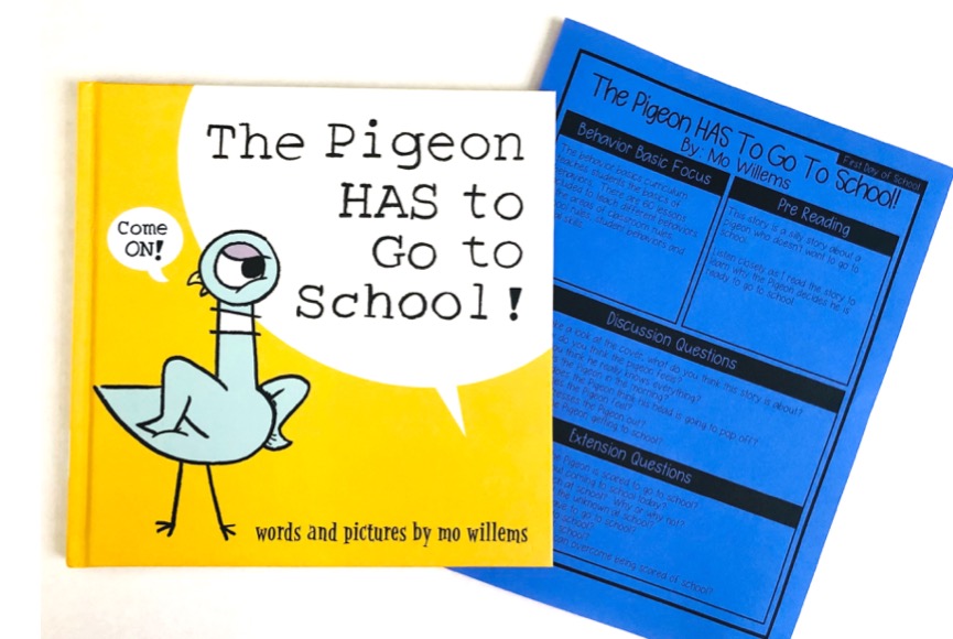 The pigeon has to go to school by mo Willems lesson plans