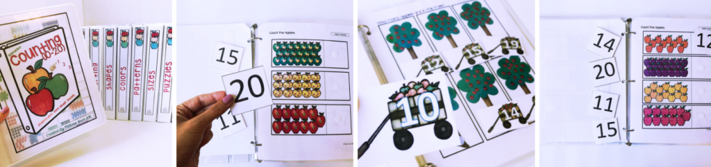 counting tasks for a special education program