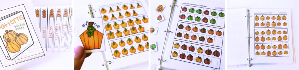 pattern pumpkin binder tasks