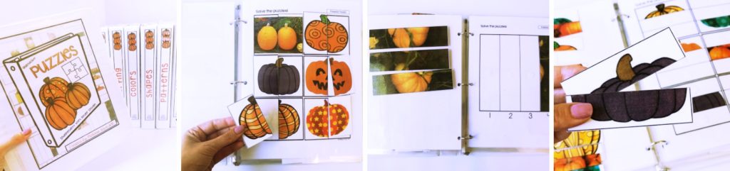 puzzle pumpkin binder tasks