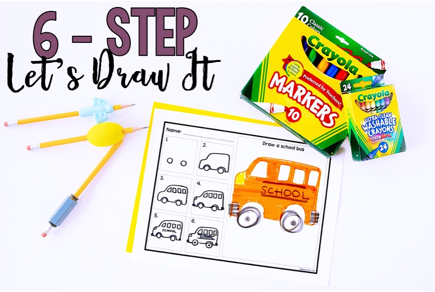 6 step directed drawing lessons