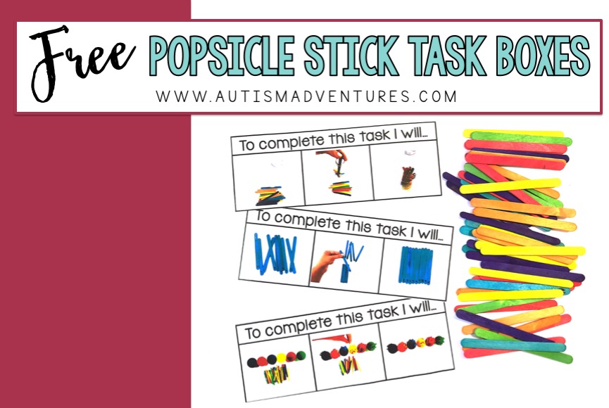 popsicle stick task box ideas