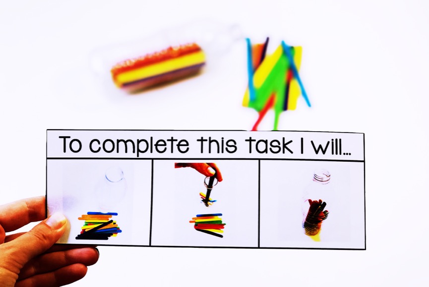 popsicle stick task box ideas