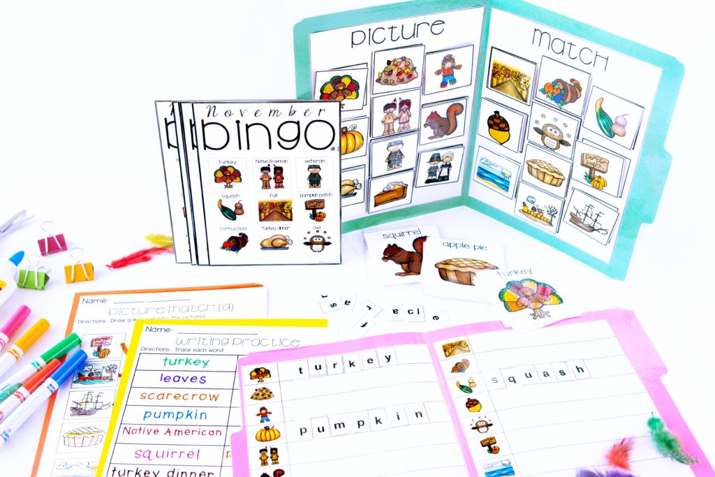 Seasons Bingo Game BUNDLE, Vocabulary Words