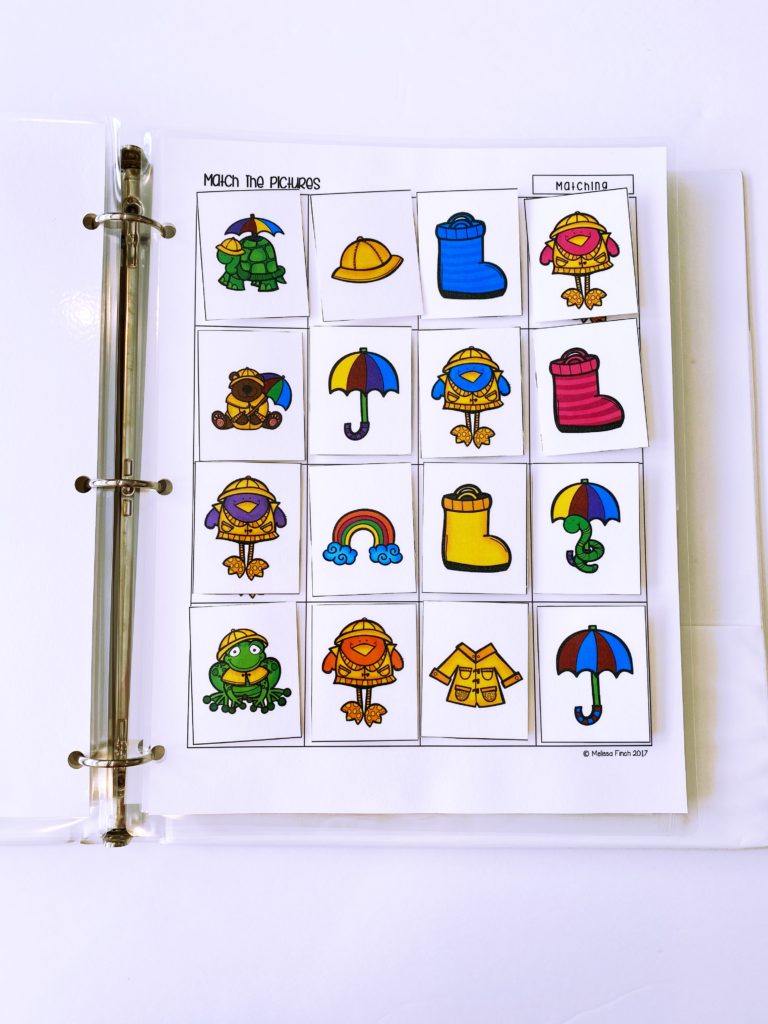 SCHOOL SUPPLIES MATCHING WORK TASKS ACTIVITIES PRESCHOOL SPECIAL EDUCATION