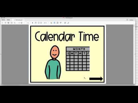 Interactive Calendar Clickable PDF sample