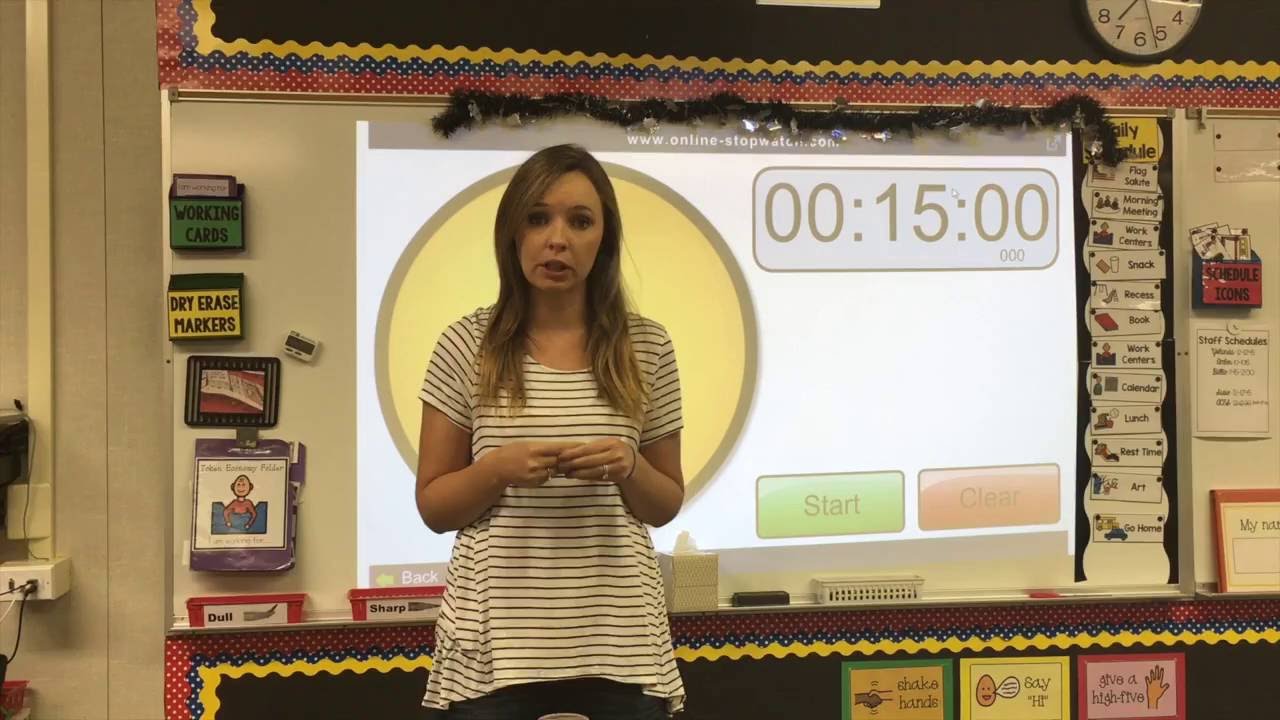 Visual Timers In An Autism Classroom