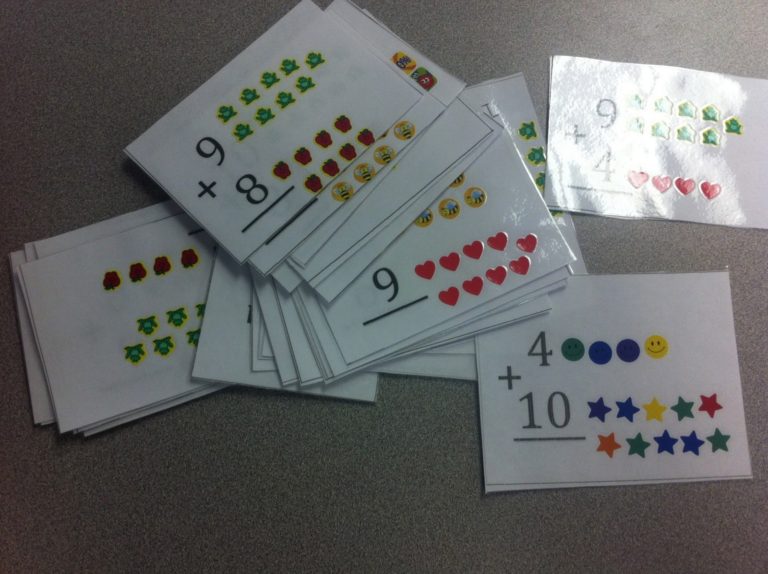 Adapted Addition Flash Cards