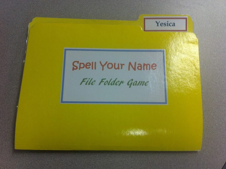 Spell Your Name- File Folder Activity