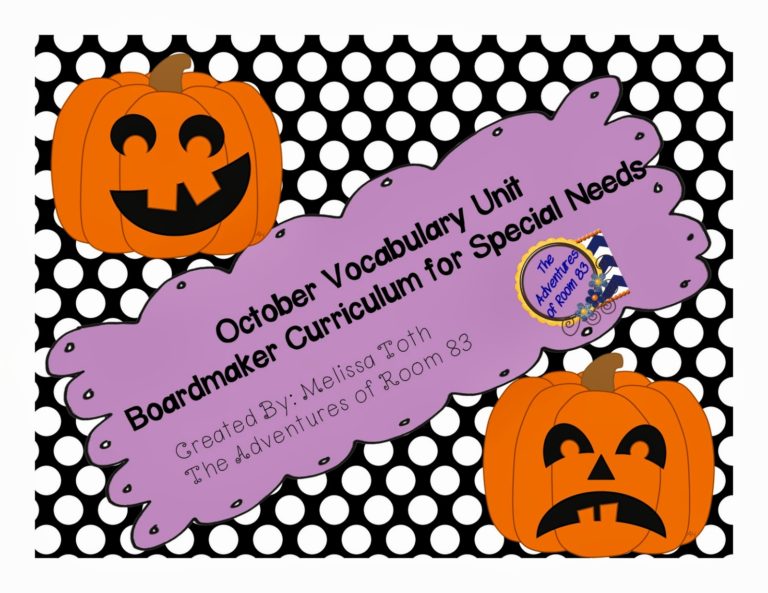 October Vocabulary Bundle