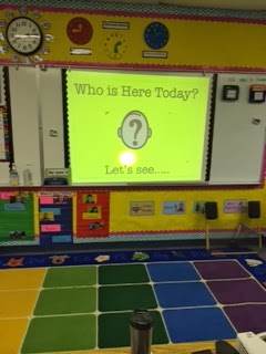 Using a Projector during Morning Meeting!