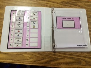 Daily Visual Schedule- Binder Edition
