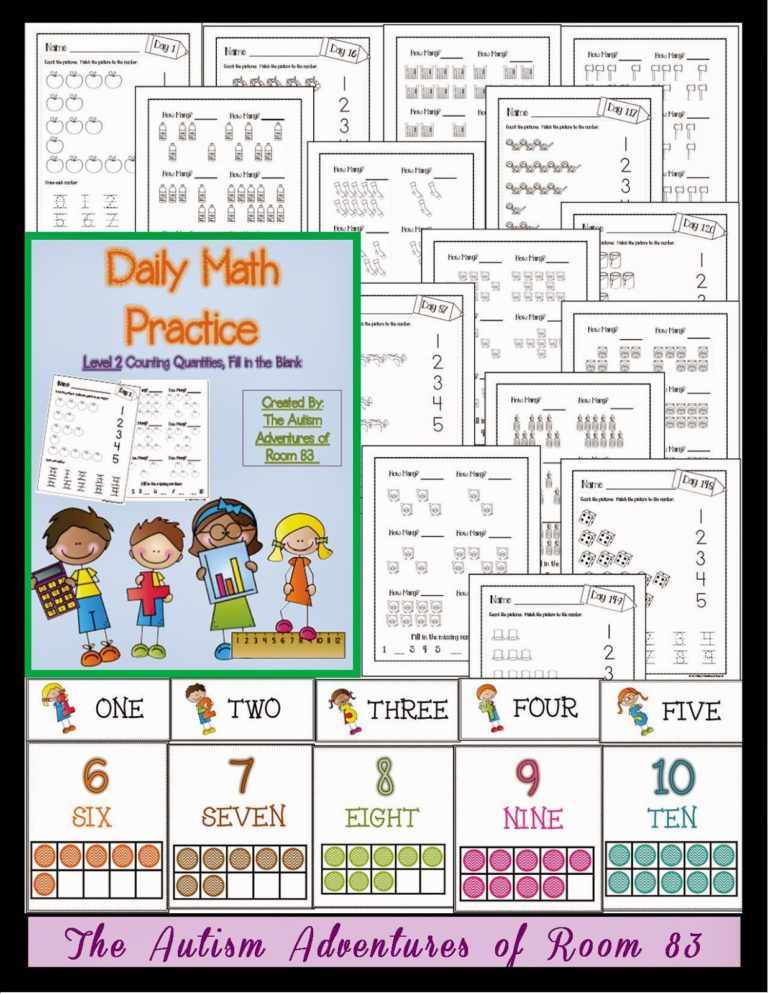 Daily Math Practice- Level 2 (Counting Quantities)