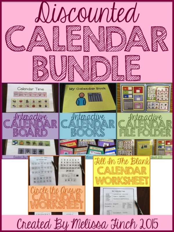 Calendar File Folder Activities! » Autism Adventures