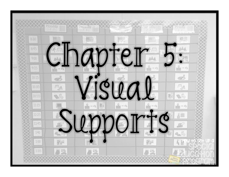 “How To Set Up A Special Education Program”- Visual Supports Overview