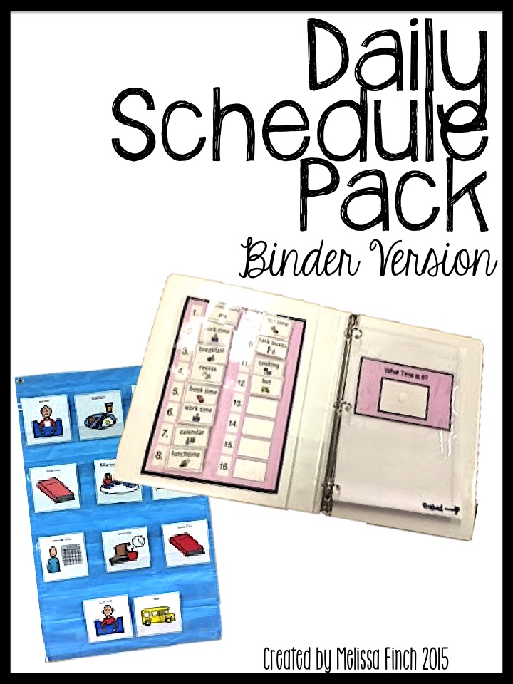 visual schedules for an autism classroom