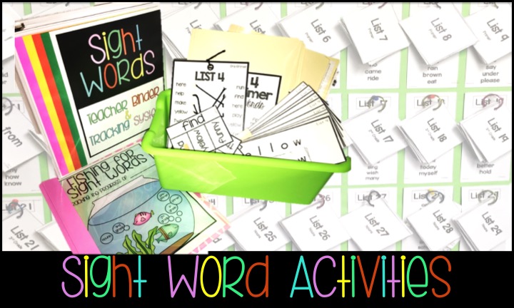 Sight Word Activities for ALL Learners!