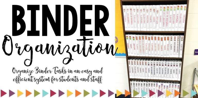 Organizing and Storing Binder Tasks