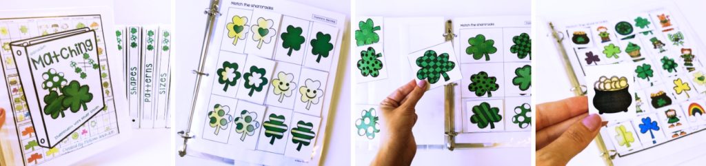 march binder tasks for a TEACCH autism program