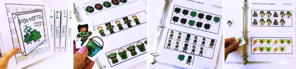 march binder tasks for a TEACCH autism program