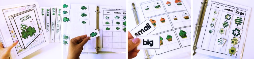 march binder tasks for a TEACCH autism program