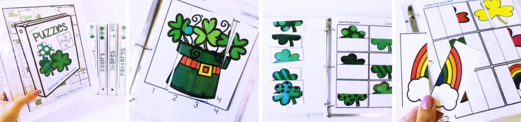 march binder tasks for a TEACCH autism program