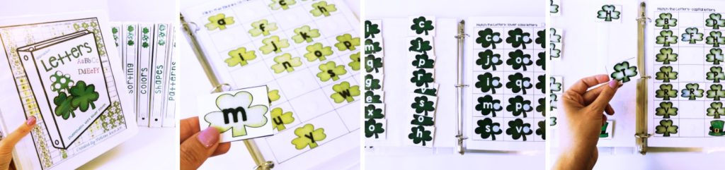 march binder tasks for a TEACCH autism program