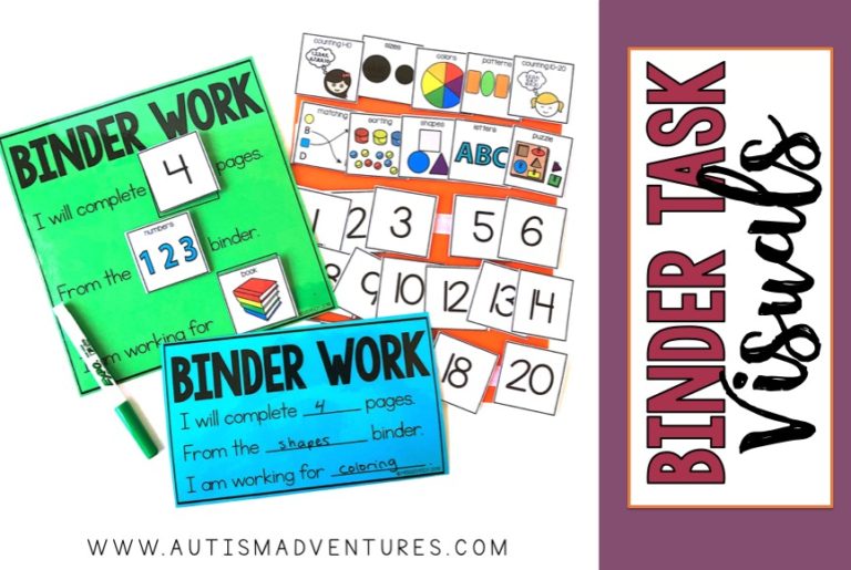 Binder Tasks in the Special Education Classroom