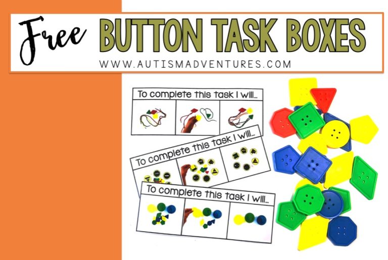 FREE Button Task Boxes!
