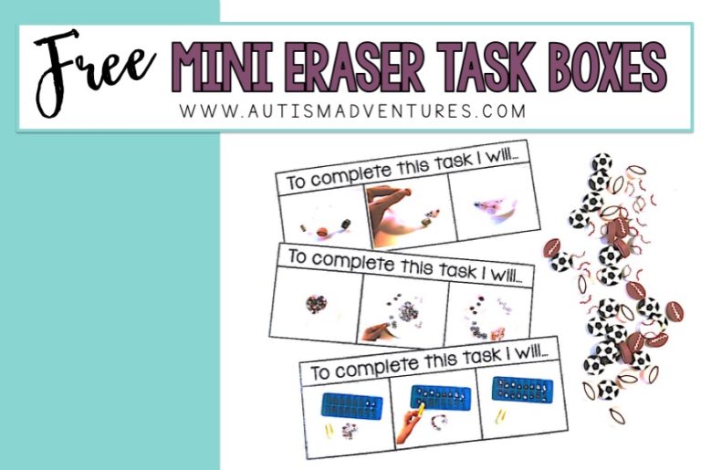 FREE Mini Eraser Task Boxes!