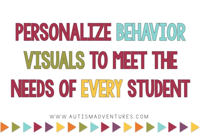 EDITABLE Behavior Visuals » Autism Adventures