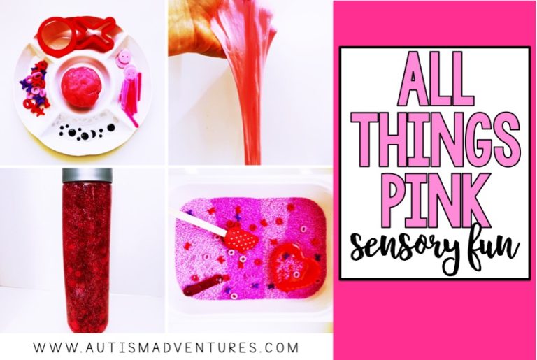 All Things Pink!  Sensory Fun