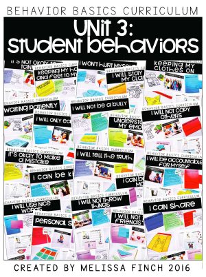 UNIT 3 of the Behavior Basics Program for Special Education