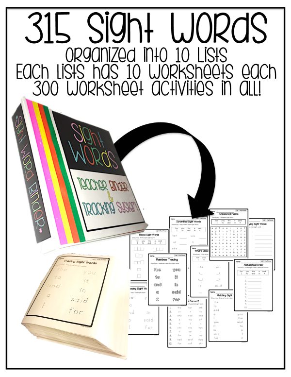 Sight Word Worksheets- For Special Education - Image 3