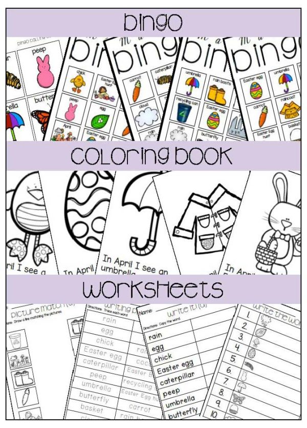 April Vocabulary Unit- for Students with Special Needs - Image 6