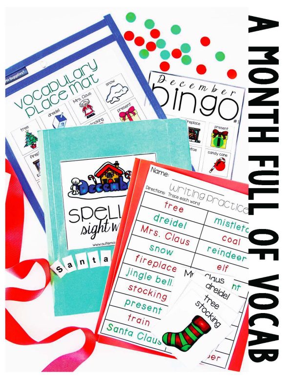 December Vocabulary Unit- for Student's with Special Needs - Image 2