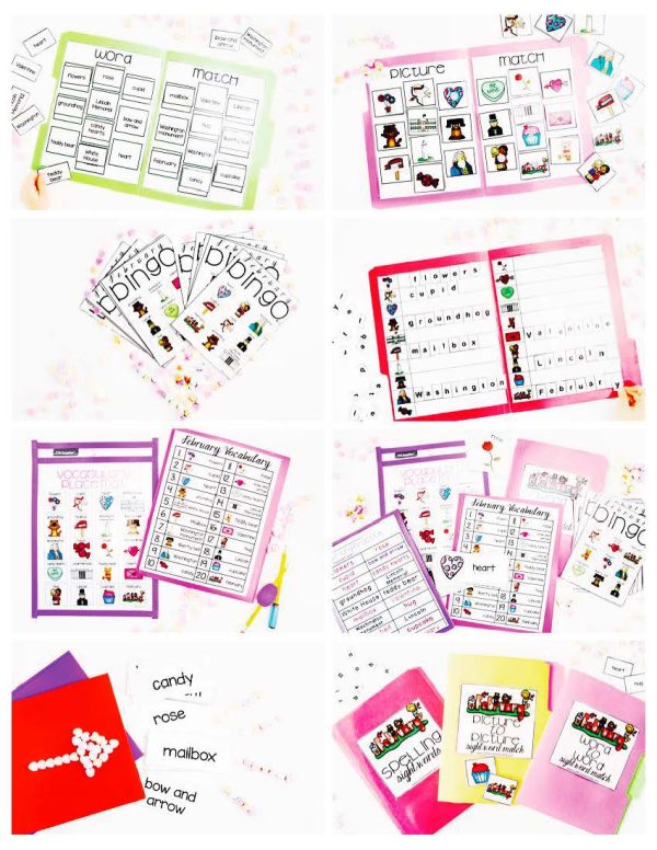 February Vocabulary Unit- for Student's with Special Needs - Image 3