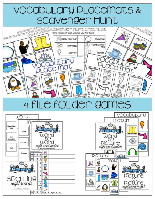 January Vocabulary Unit- for Student's with Special Needs - Image 6