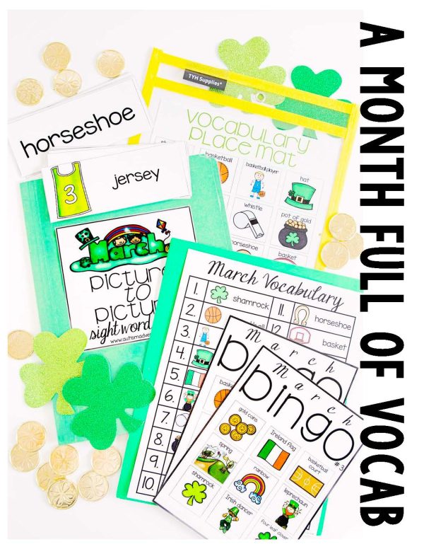 March Vocabulary Unit- for Students with Special Needs - Image 2