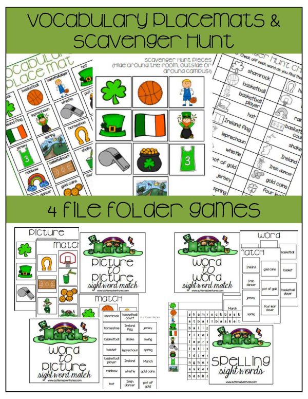 March Vocabulary Unit- for Students with Special Needs - Image 5