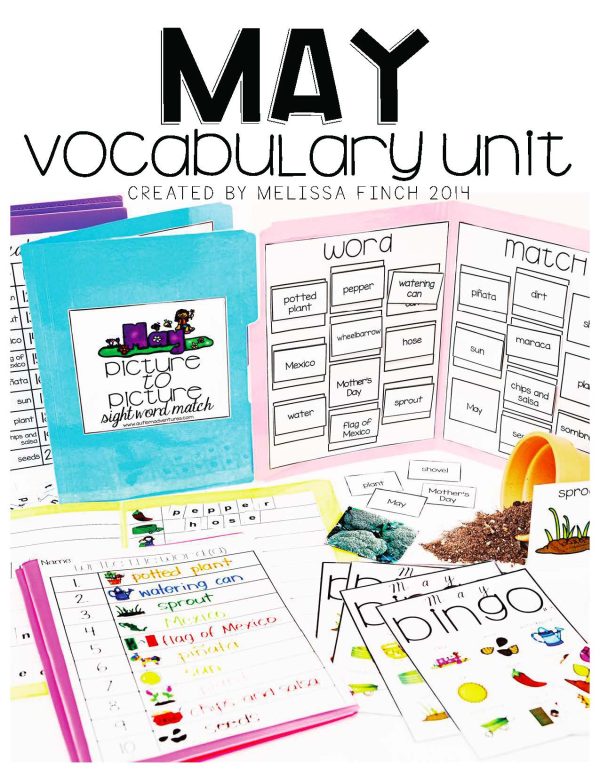 May Vocabulary Unit- for Students with Special Needs