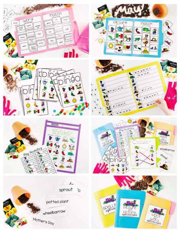 May Vocabulary Unit- for Students with Special Needs - Image 3