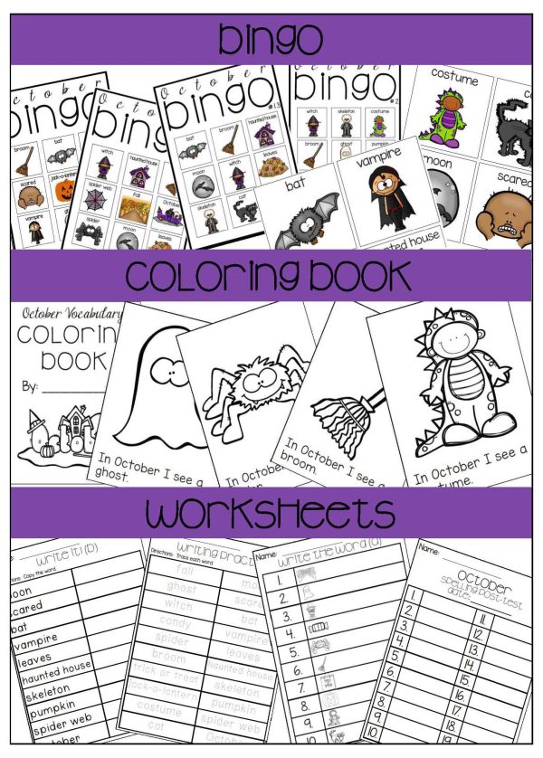 October Vocabulary Unit- for Student's with Special Needs - Image 7