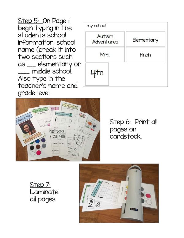 All About Me- Interactive Book (EDITABLE) - Image 7