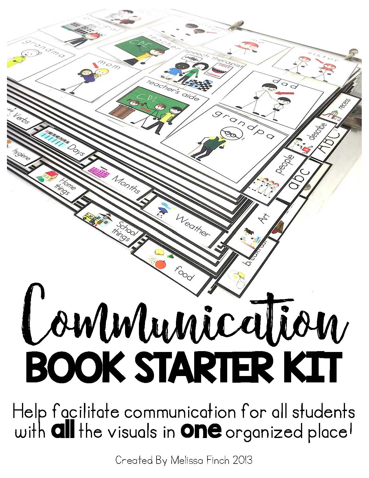 Communication Book/Board Starter Kit- For Student's With Special